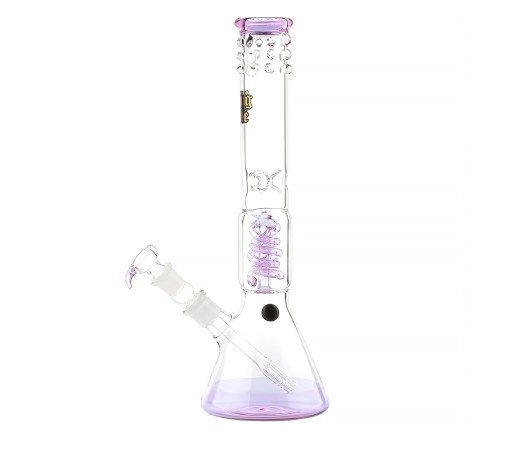 Thug Life Purple Percolator Beaker Bong