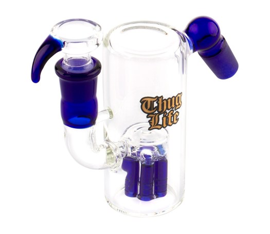 Thug Life Slitted Percolator Precooler Blue SG 18.8 mm - Waterpijp-bong.nl