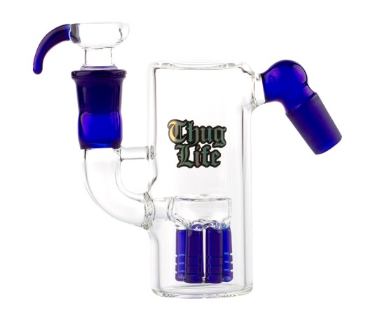 Thug Life Slitted Percolator Precooler Blue SG 18.8 mm - Waterpijp-bong.nl