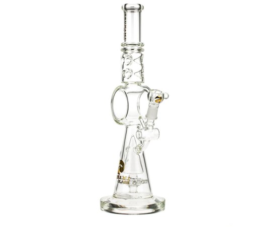 Tsunami Glass Donut Sprinkler Ice Bong 18" Clear - Waterpijp-bong.nl