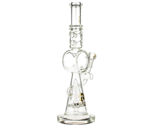 Tsunami Glass Donut Sprinkler Ice Bong 18" Clear - Waterpijp-bong.nl