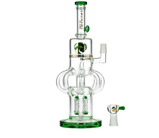 Tsunami Glass Rocktapus Bong 14" Green - Waterpijp-bong.nl