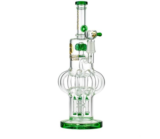 Tsunami Glass Rocktapus Bong 14" Green - Waterpijp-bong.nl