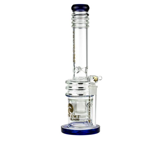 Tsunami Glass Straight Ice Bong met Triple HoneyComb Heart Perc - Waterpijp-bong.nl