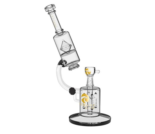 Tsunami Microscope Quad Rocket Domed Perc Clear Bong - Waterpijp-bong.nl