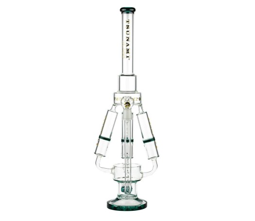 Tsunami Sprinkler Perc Quad HoneyComb Chamber Green - Waterpijp-bong.nl