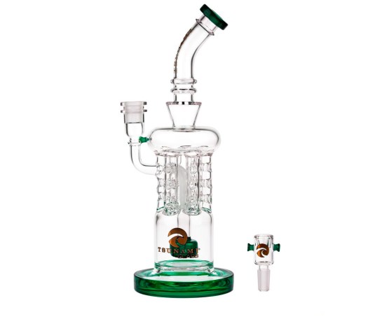 Tsunami Sprinkler Showerhead Rod Recycler Green - Waterpijp-bong.nl