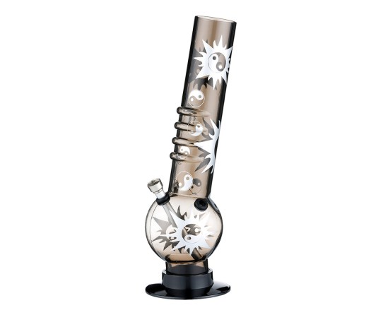 Yin Yang Acryl Bong 32 cm Black