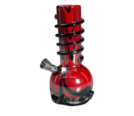 Zahide Glass Bong Red - Waterpijp-bong.nl