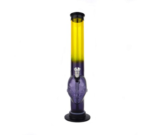 Alien Acryl Bong 30cm paars geel