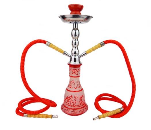 Arabische Sisha Waterpijp 2 slangen rood