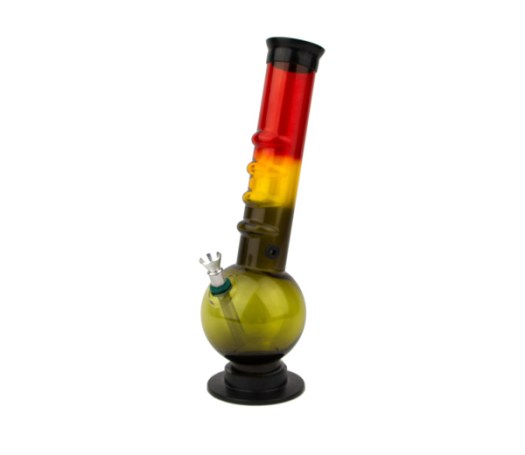 Bowl Acryl Bong rastakleuren - www.waterpijp-bong.nl