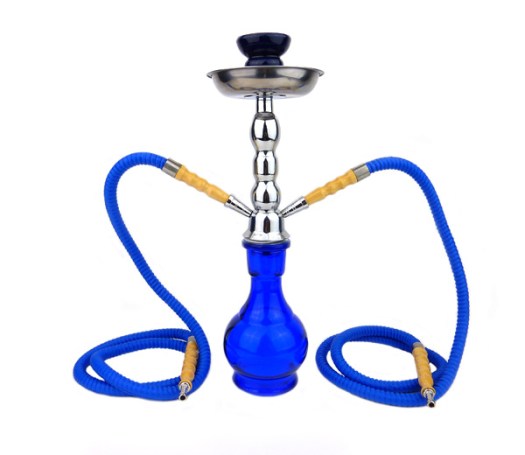 Junior Hookah Waterpijp 2 slangen blauw