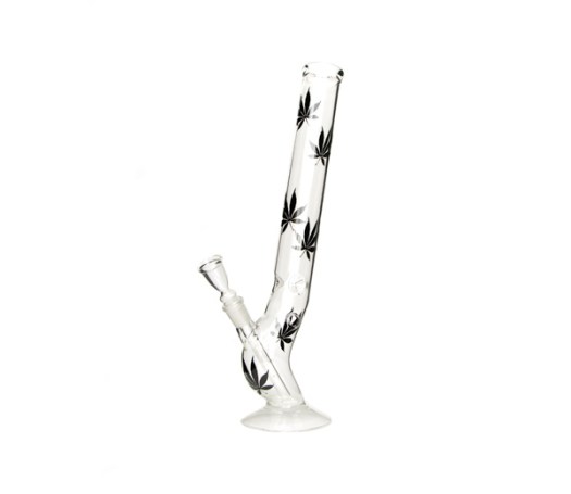 Multi Leaf Belly Glass Bong transparant - www.waterpijp-bong.nl