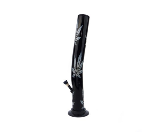 Multi Leaf Curved Acryl Bong black