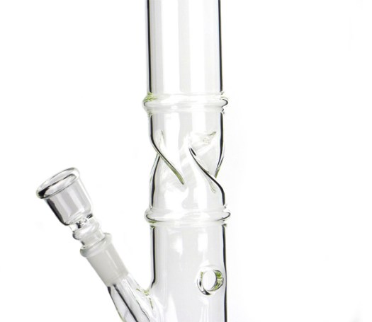 Plain Twist Glass Ice Bong 40cm