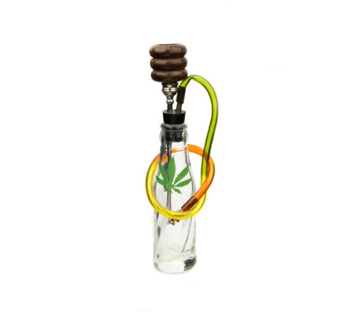 Rasta Bottle Glass Converter Bong - www.waterpijp-bong.nl