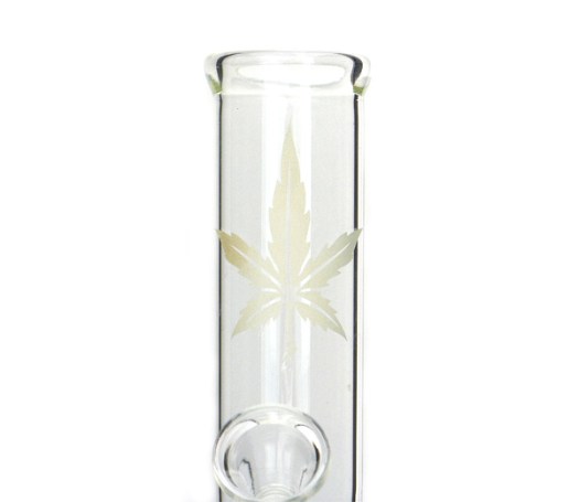 Sand Leaf Glass Bong Compact transparant