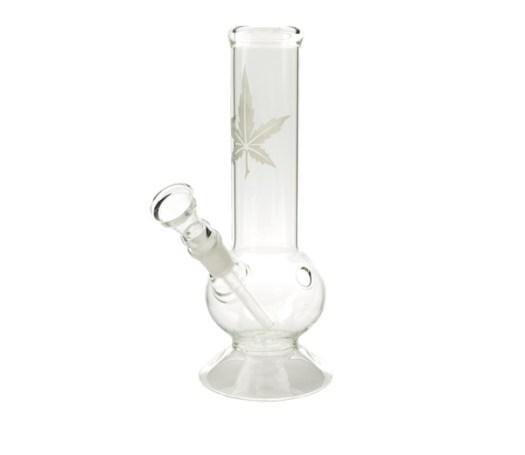 Sand Leaf Glass Bong Compact transparant