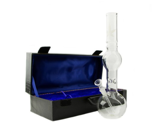 Sand Leaf Boxed Glass Bong + precooler