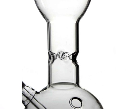 Sand Leaf Glass Ice Bong transparant