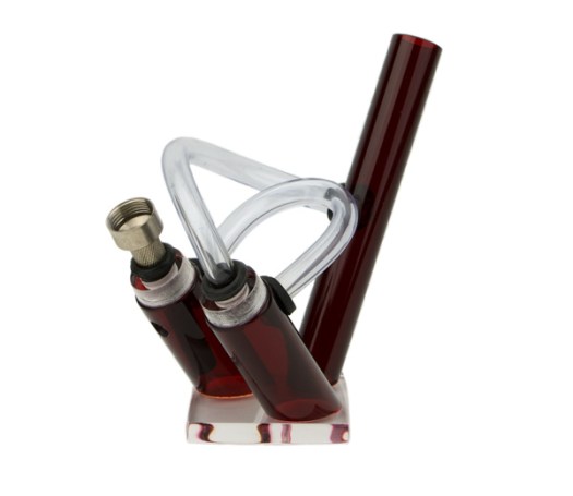 Slantwise Acryl Pipe rood - www.waterpijp-bong.nl