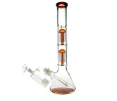 D-SMOKE Oblivion Perc Bong - Amber  + Precooler