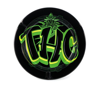 THC Metalen Asbak Rond