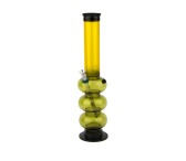 Tripple Sphere Acryl Bong geel groen